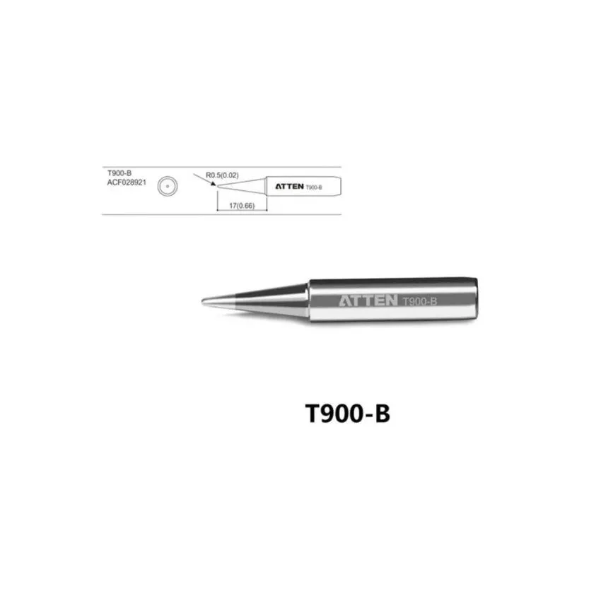 T900-B, Soldering Iron Tip - Conical Shape for Precision Soldering