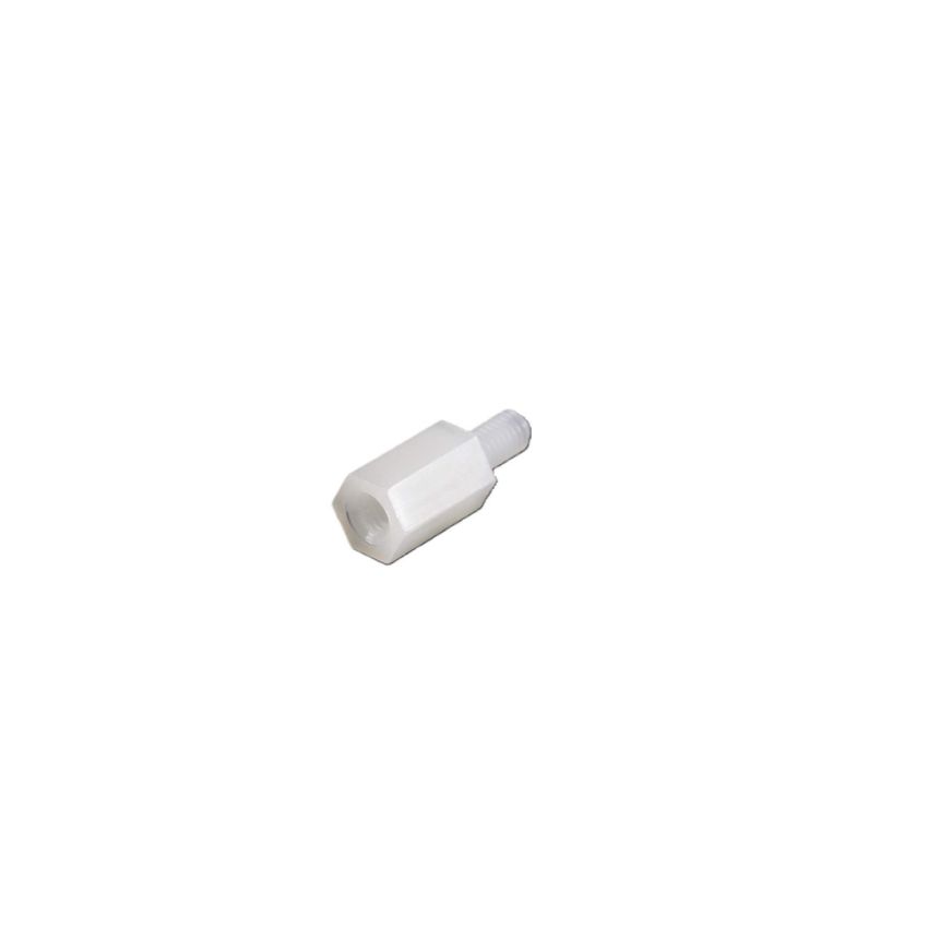 Thread Plastic Spacing PCB Screw,White,6mm+6mm,M3