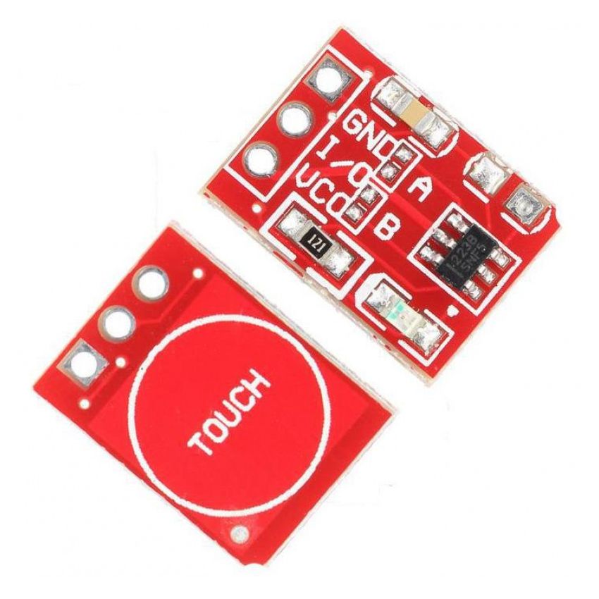 TTP223, Capacitive Touch Sensor Module, Single-Point Touch Detection, Digital Output