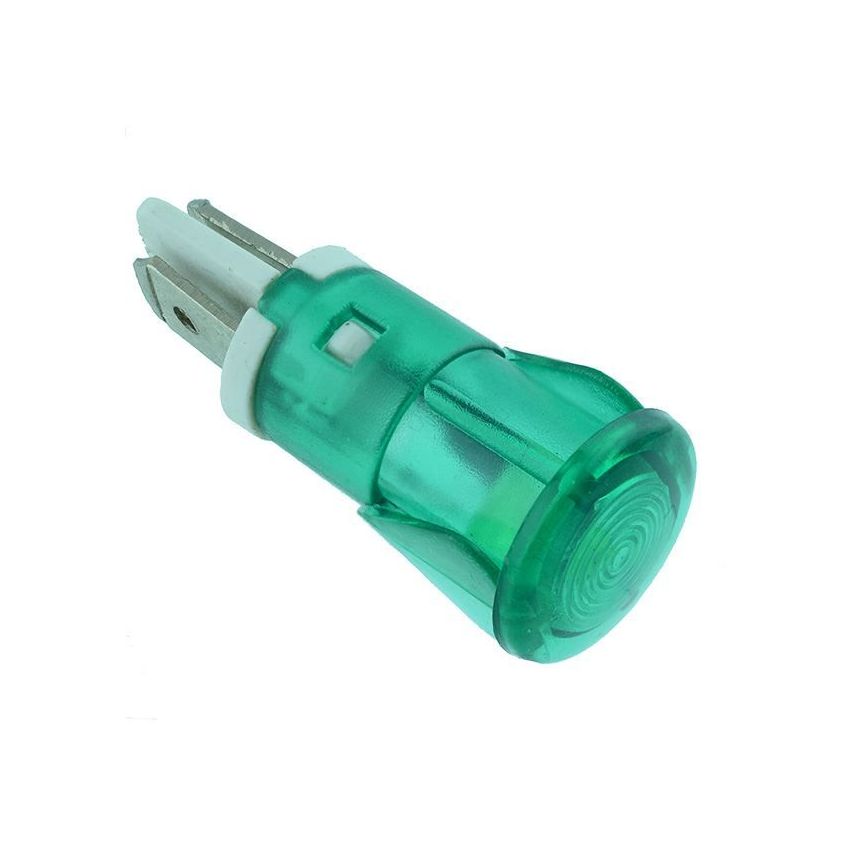Plastic LED Indicator, 220V, Green,12mm
