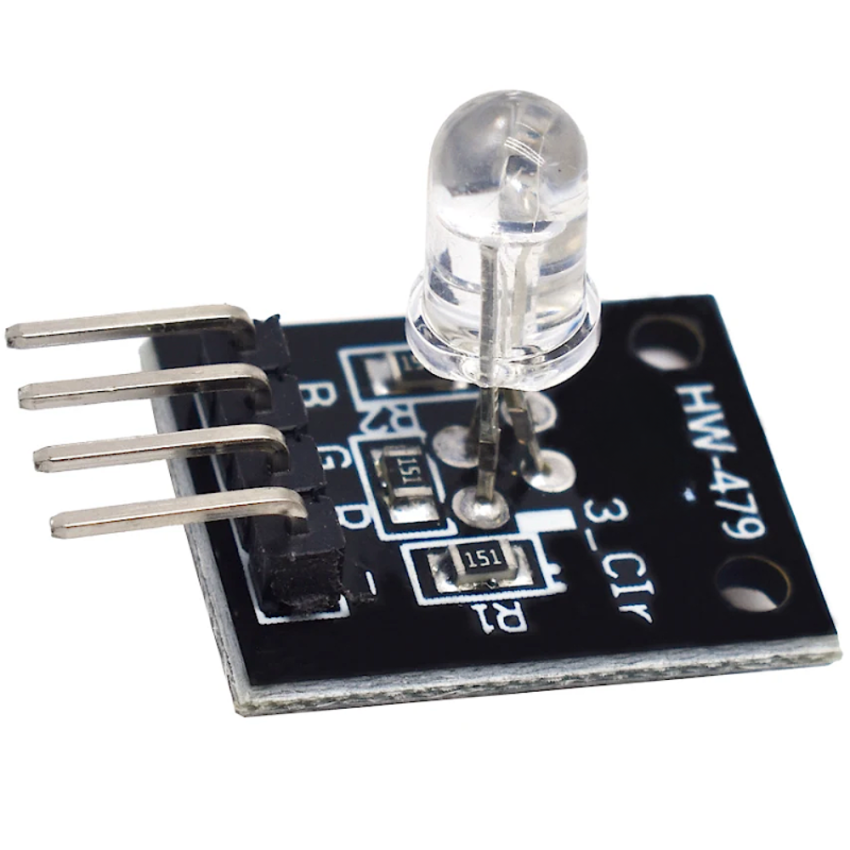 HW-479 Clear LED Module – 3-Pin LED Indicator Board for Arduino & Microcontrollers