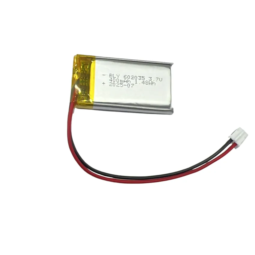 PL 602035 3.7V 400mAh LiPo Battery – Rechargeable Lithium Polymer Battery