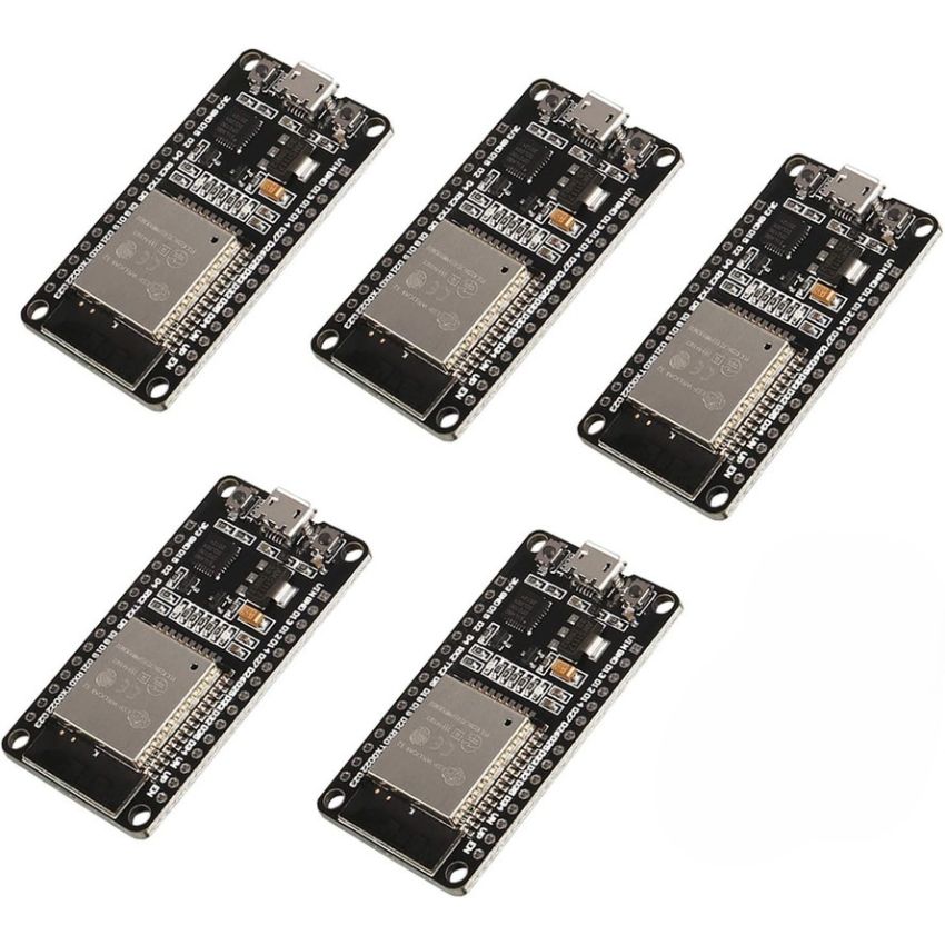 ESP32-DEVKIT-5PCS, ESP32 WiFi + Bluetooth Development Board, Micro USB