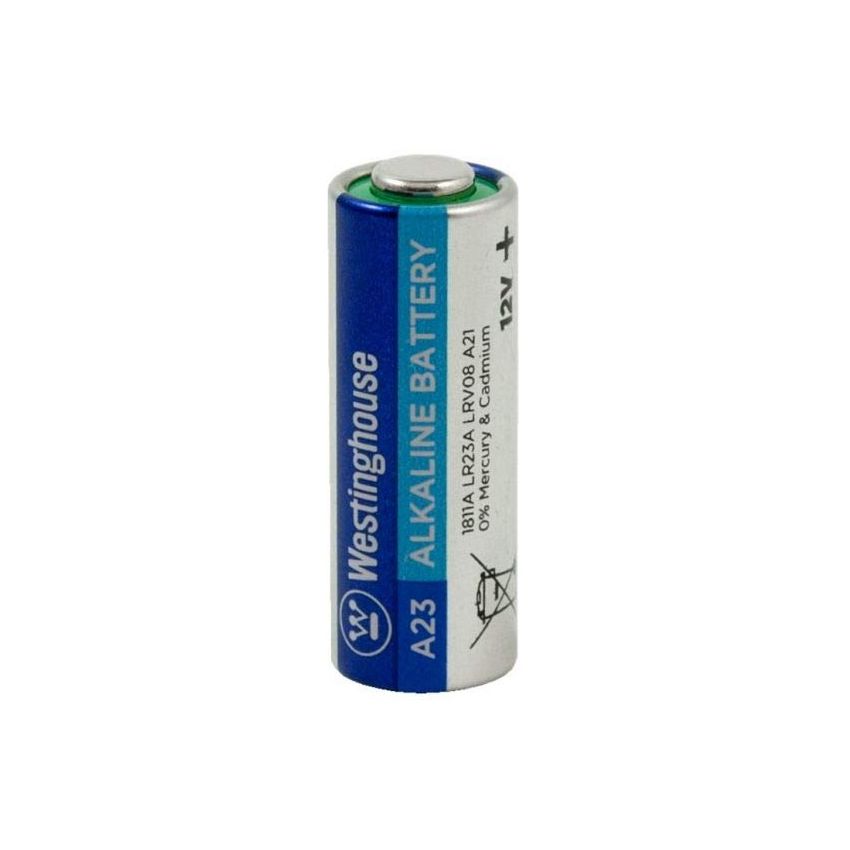 A23 12V Alkaline Battery, 55mAh Capacity, Single Blister Pack