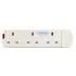 TPB1113 3 Way UK Power Extension Socket Without Cable