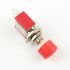 Momentary Push Button Switch,2A 250VAC,5A 120VAC,3 Terminals, Red Round Cap,Panel Mount,SPDT