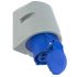 113-16A,Wall Socket,220-250V,3-Pin,IP44, 16A