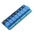 Relay High/Low Trigger Module,8-Channel,12VDC