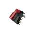 LED Push Button Switch, 8-Pin, Momentary, 12V DC, Illuminated Red Actuator