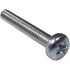 M3 pan Head 12mm steel pozidriv Bright Zinc Plated