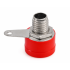 Banana Socket Red Female Panel Mount 4mm Connector 30V 15A