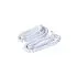 Stackfine, 2c telephone cord, white, 25ft, coiled