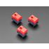 LED Push Button Switch, 8-Pin, Momentary, 12V DC, Illuminated Red Actuator