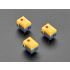 LED Push Button Switch, Yellow Actuator, 8-Pin, Momentary, 12V DC, Illuminated Red Indicator