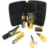 Klein Tools VDV001819 Tool Set, Cable Installation Test Set with Crimpers, Scout Pro 3 Cable Tester, Snips, Punchdown Tool, Case, 6-Piece