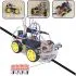 Robot Car Kit, Arduino UNO R3 Compatible MEGA328P, Bluetooth Controlled, Obstacle Avoidance and Line Following Capable