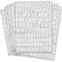 Azonee Alphabet Number Stickers, 10 Sheets Self Adhesive Vinyl Letter Stickers, 1
