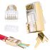 FTP Shielded RJ45 Connector,CAT7/CAT6,Gold