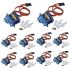 J-Deal 10x Pcs SG90 Micro Servo Motor 9G RC Robot Helicopter Airplane Boat Controls