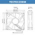 9025,Cooling Fan,90x90x25MM,220VAC 