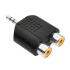 RC PLUG TO 2RC JACK /1*100