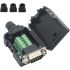 DB9 RS232 D-Sub Male Connector, Terminal Block, Breakout Board, 9-Pin