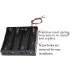 18650 4-Slot Battery Holder with Leads - 3.7V