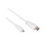 Micro-HDMI to Standard HDMI (A/M), 1m cable White