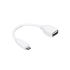 USB-A to Micro-USB Cable, 8cm, White