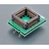 DIL48/PLCC84 ZIF 68HC11-2 specialized adapter for Freescale MC68HC711K4 devices in PLCC84 package