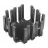 FK202SA-3 ,Finger-Shaped Heatsink – TO-3 Package, 12.7mm Diameter, 8.0 K/W, Black Anodized Aluminum