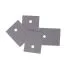 Mica Insulator Pad TO247 25x20mm Silicone Rubber Coated High Voltage Isolation