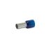 FERRULE100PK Tubular Wire Ferrules 1point5mm2 Blue 16AWG 100 Pieces Pack
