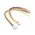JST 2.0mm 4 Pin Male and Female Wire Connector Pair with Pre-Attached Cables