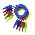 P1050-1,Banana Cables Banana Plug Safety Soft Silicone Wire Stack Test Lead,14AWG,5pcs,4mm