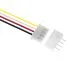 2.54mm JST Wire Connector, 4-Pin, with 3-Wire Cable, 10cm Length