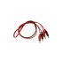 Alligator Clips Crocodile to Crocodile Cable,1M,Red