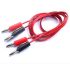 Stackable Banana Plug Cable Set – 4 mm, 100 cm Length, 16 AWG Silicone Wires for Lab & Test Equipment