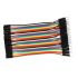 Male to Female Jumper Wire 10cm,Set of 40 - Versatile Connectivity for Electronics Projects