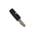 Banana Plug 4mm Black Connector Screw Type Insulated