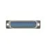 DB25,Male Connector Solder Type D-Sub Connector with Strain Relief,Blue, 25-Pin