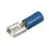Insulated Female Spade Terminal Connector, 22–16 AWG, 0.25” Tab, Vinyl Sleeve