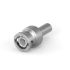 BNC Straight Plug Crimp Connector 50 Ohm Silver Plated Body Hex Type