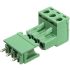 2EDG 5.08mm Terminal Block Connector Male Female, 3 Pin, Right Angle Pluggable Type