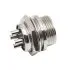 Circular Aviation Connector,M,Panel Mount,Metal,4-Pin