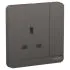 Schneider Electric AvatarOn 13A 250V 1-Gang Switched Socket – Dark Grey