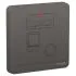 Schneider Electric AvatarOn 13A 250V 1-Gang Fused Connection Unit with Double-Pole Switch & Neon – Dark Grey