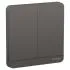 Schneider Electric AvatarOn 16AX 250V 2-Gang 2-Way Switch – Dark Grey