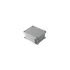 GW76262 Junction Box In Die-Cast Aluminium - Painted - Metallic Grey
