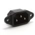 10A 250V 3PIN CHASSIS PANEL MOUNT PLUG (PIN)